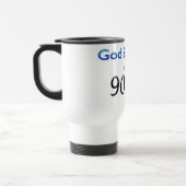 Gott segnete 90 Jahre Geburtstagsgeschenk Reisebecher (Links)