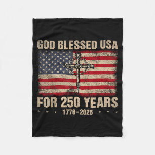 Gott segnete Amerika für 250 Jahre christlich 250. Fleecedecke