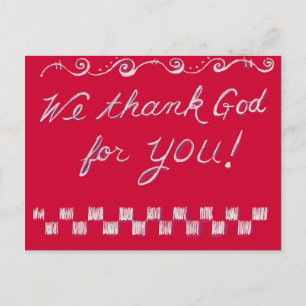 Gott sei Dank 4 U Postkarte