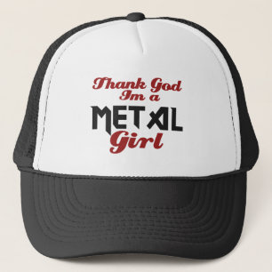 Gott sei Dank bin ich ein Metal-Mädchen Truckerkappe