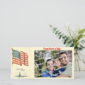 Gott sei Dank bin ich eine amerikanische Fotokarte (Stehend Vorderseite)