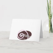 Gott sei Dank bin ich Hübsch Dankeskarte (Rückseite)