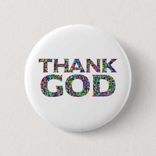 Gott sei Dank Button (Vorderseite)