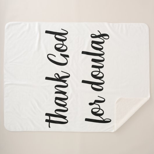 Gott sei Dank für Doulas Sherpadecke (Vorderseite (Horizontal))