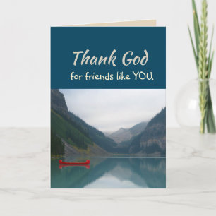 Gott sei Dank für Freunde wie Sie Kanusee Dankeskarte