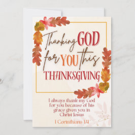 Gott sei Dank für Ihren Erntedank Grußkarte Feiertagskarte