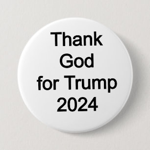 Gott sei Dank für Trump 2024 Button