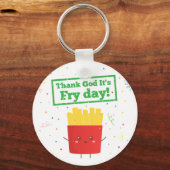 Gott sei Dank ist der Niedliche französische Pomme Schlüsselanhänger (Vorderseite)