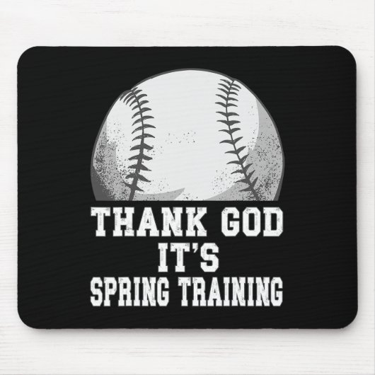 Gott sei Dank ist es Frühlingstraining Baseball Vo Mousepad (Vorne)
