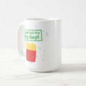 Gott sei Dank ist es Fry Day! mit Niedlichen franz Kaffeetasse (Vorderseite Links)