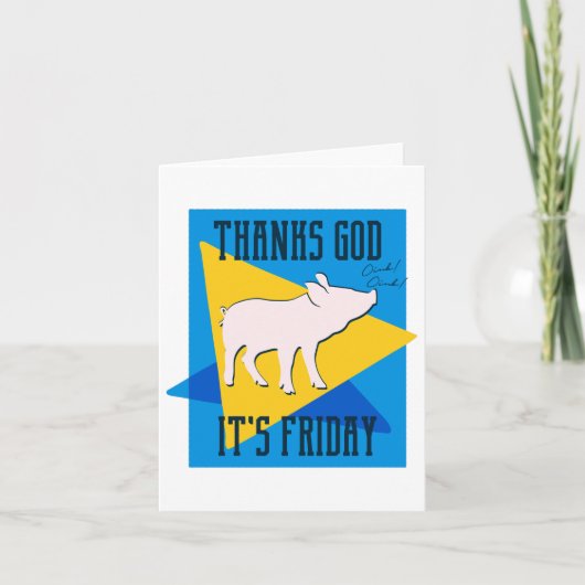 Gott sei Dank Sein Freitag Karte (Vorderseite)