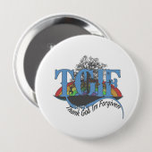 Gott sei Dank werde ich TGIF vergeben Button (Vorne & Hinten)