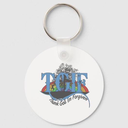 Gott sei Dank werde ich TGIF vergeben Schlüsselanhänger (Vorderseite)