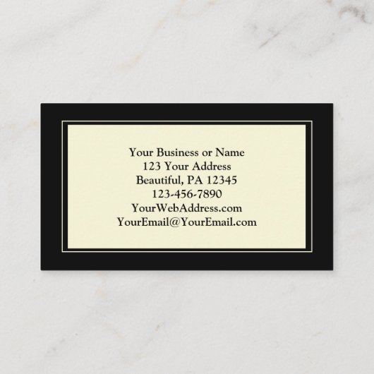 Gott sei Dank, wunderschöne Herbstblätter Visitenkarte (Rückseite)