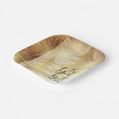 Gott sei der Glory Christmas Gold Trees Stars Pappteller (Gewinkelt)