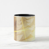 Gott sei der Glory Christmas Gold Trees Stars Tasse (Zentrum)