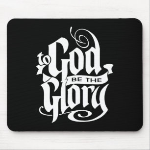 Gott sei die Ehre Jesus Christliches Weihnachten  Mousepad