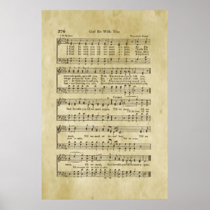 Gott sei mit dir Gospel Noten Poster