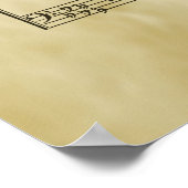 Gott sei mit dir Gospel Sheet Music Poster (Ecke)