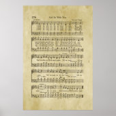 Gott sei mit dir Gospel Sheet Music Poster (Vorne)