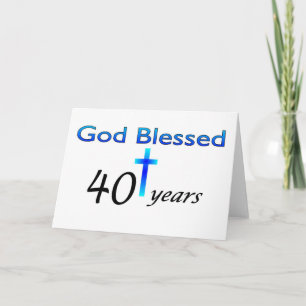 Gott Selig 40 Jahre Geburtstagsgeschenk Karte