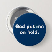 Gott setzte mich auf Griff Button (Vorne & Hinten)