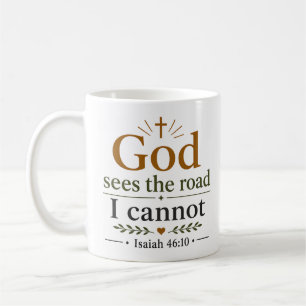 Gott sieht den Weg, den ich nicht kann Inspirieren Kaffeetasse