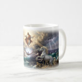 Gott sieht dich Divine Protection Tasse (VorderseiteRechts)