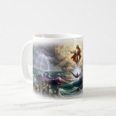Gott sieht dich Divine Protection Tasse (Vorderseite Links)
