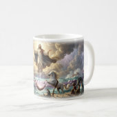Gott sieht dich Poster göttlicher Schutz Kaffeetasse (VorderseiteRechts)