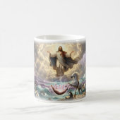 Gott sieht dich Poster göttlicher Schutz Kaffeetasse (Mittel)