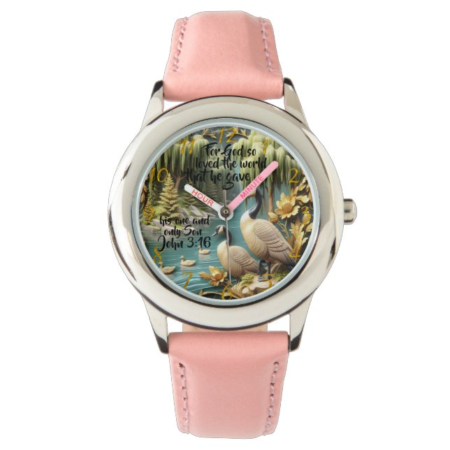 Gott so liebte die Welt Armbanduhr (Vorderseite)