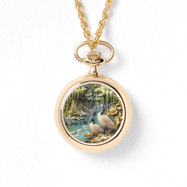 Gott so liebte die Welt Armbanduhr (Vorderseite)