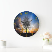 Gott so liebte die Welt Große Wanduhr (Zuhause)