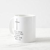 Gott so liebte diese Welt Johannes 3 16 Kaffeetasse (Vorderseite Links)