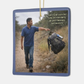 Gott sorgt für dich keramikornament (Links)