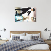 Gott spielt 1 leinwanddruck (Insitu (Schlafzimmer))