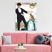 Gott spielt 1 leinwanddruck (Insitu (Wohnzimmer))