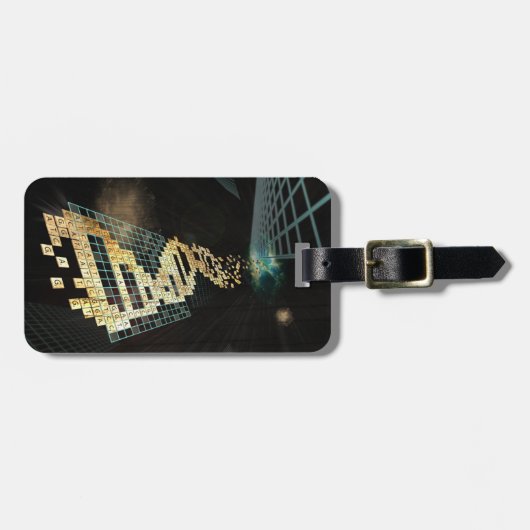 Gott spielt 2014 keine Würfel Gepäckanhänger (Vorderseite horizontal)