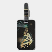 Gott spielt 2014 keine Würfel Gepäckanhänger (Vorderseite vertikal)