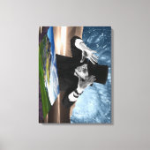 Gott spielt 2 leinwanddruck (Vorderseite)