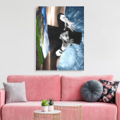 Gott spielt 2 leinwanddruck (Insitu (Wohnzimmer))