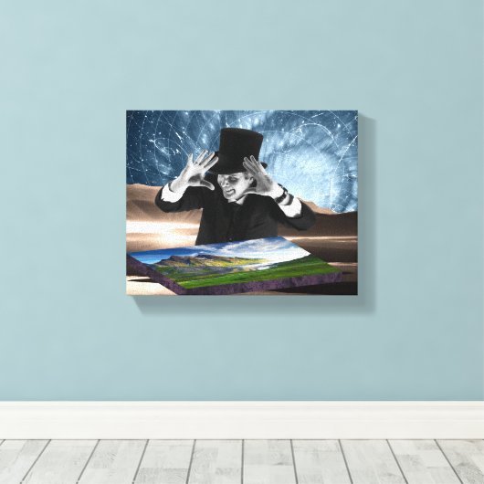 Gott spielt 2 leinwanddruck (Insitu (Holzboden))