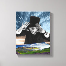 Gott spielt 2 leinwanddruck