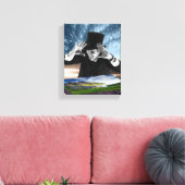 Gott spielt 2 leinwanddruck (Insitu (Wohnzimmer))