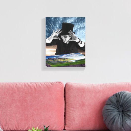 Gott spielt 2 leinwanddruck (Insitu (Wohnzimmer))