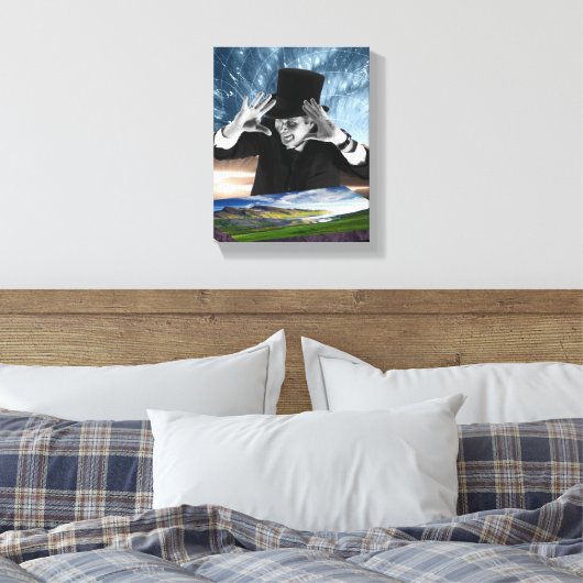 Gott spielt 2 leinwanddruck (Insitu (Schlafzimmer))