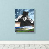 Gott spielt 2 leinwanddruck (Insitu (Holzboden))