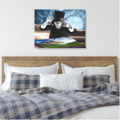 Gott spielt 2 leinwanddruck (Insitu (Schlafzimmer))