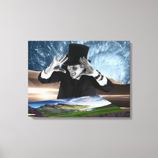 Gott spielt 2 leinwanddruck (Vorderseite)